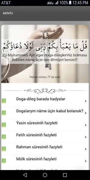 Haýyrly Dogalar Kitaby Screenshot 0