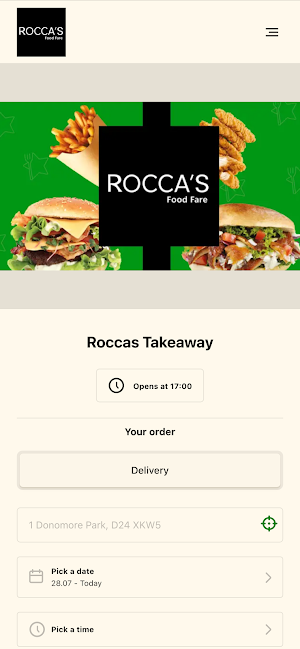 Roccas Takeaway Screenshot 0