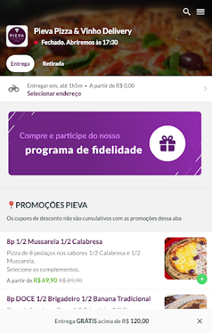 Pieva Pizza & Vinho Delivery Screenshot 0