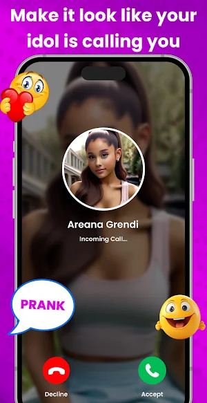 Idol Video Call - Prank Chat Screenshot 1