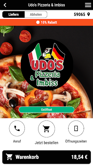 Udo's Pizzeria & Imbiss Screenshot 0