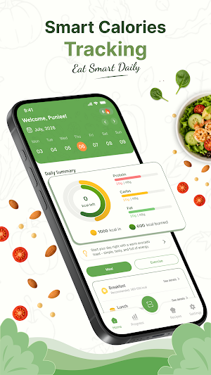AI Calorie Counter: Food Log Screenshot 2