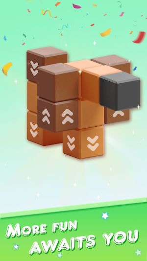 Tap Block:3D Cube Away Puzzle Screenshot 2