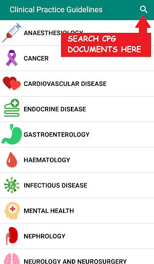 Clinical Practice Guidelines (CPG) Malaysia Screenshot 1