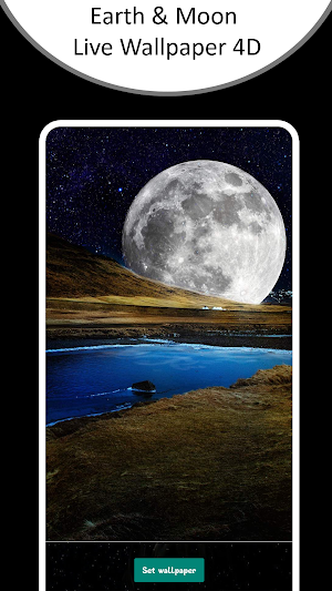 Earth, Moon 4D Live Wallpaper Screenshot 0