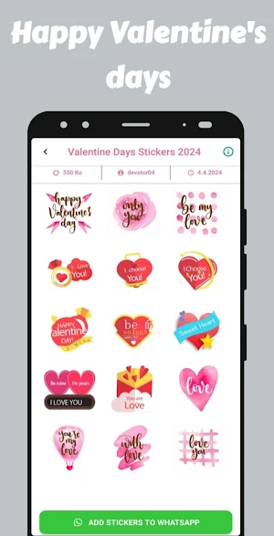 Valentine Day Stickers2024 Screenshot 2
