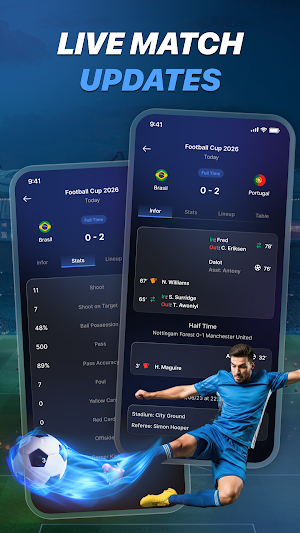 Live Score: Football Fixtures Screenshot 0