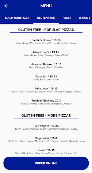 Daddio's Pizzeria Screenshot 2
