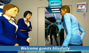 Airport Staff Flight Attendant Air Hostess Games Screenshot 0