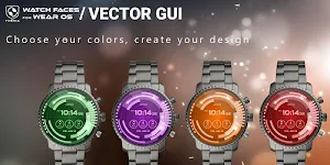 Vector GUI Watch Face Screenshot 1