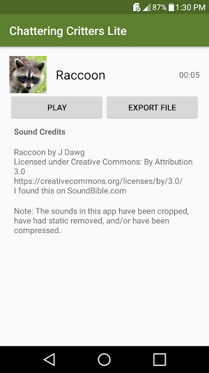 Chattering Critters Lite Screenshot 0