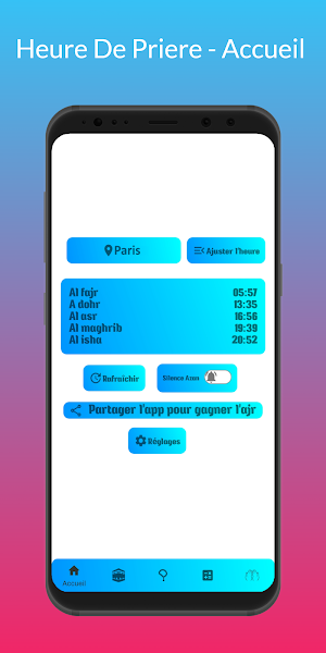 Prayer Time - Adhan France Screenshot 2