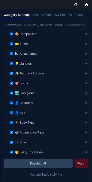 Promgrammer-AI Prompt Builder Screenshot 1