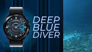 Deep Blue Diver Wear OS Screenshot 2