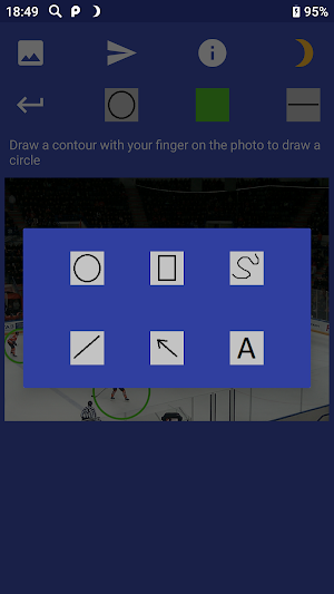Highlight on the photo and send - easy and quickly Screenshot 1