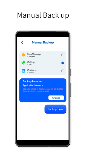 Sms backup and restore Screenshot 2