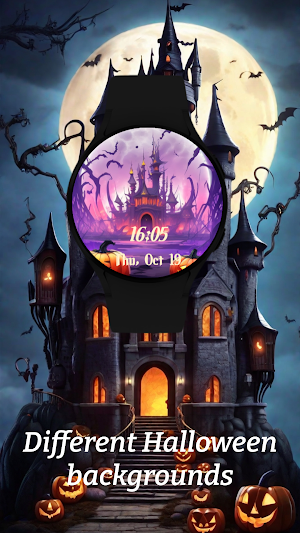 Anime Halloween Watch Face v2 Screenshot 3