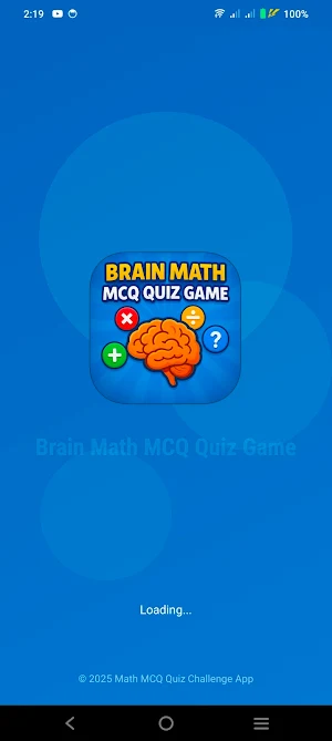 Brain Math MCQ Quiz Game Screenshot 0