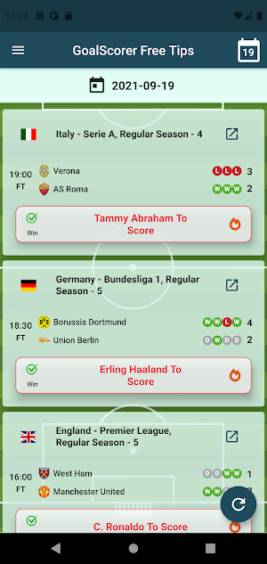 Soccer Predictz Screenshot 2
