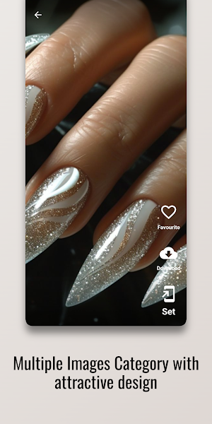 Platinum Chic Nail Art Design Screenshot 1