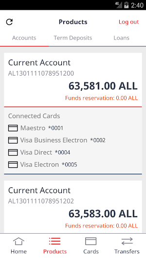 ProCredit Mobile Banking Albania Screenshot 2