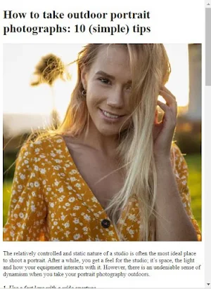 How to Take Portraits Screenshot 2