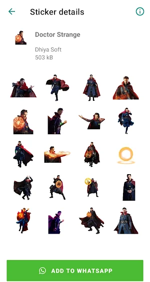 Cartoon Super Heroes Stickers Screenshot 0