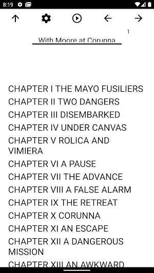 Book, With Moore at Corunna Screenshot 0