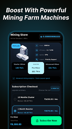 BTC Miner AI-X Sim Screenshot 1