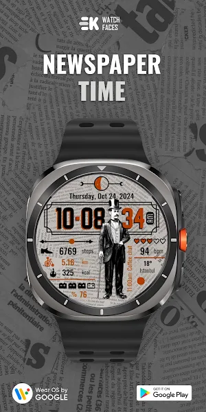 Newspaper Time - Watch Face Screenshot 0