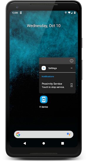 Proximity Service Screenshot 1