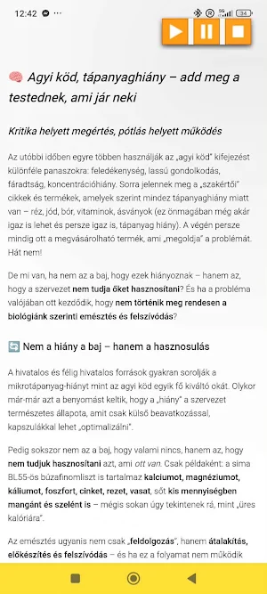 Reflux, stressz és emésztés Screenshot 1