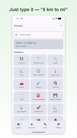 Univert: Unit Converter Screenshot 1