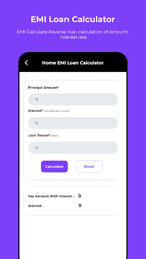 Loanmega - EMI Loan Calculator Screenshot 2