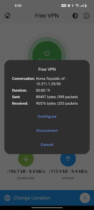 Sandsurf VPN: secure browsing Screenshot 3
