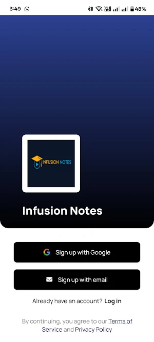 Infusion Notes Screenshot 1