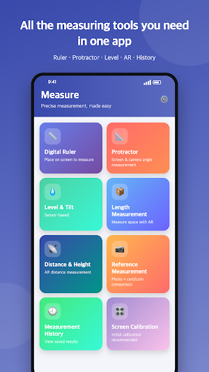Measure: Ruler, Protractor, AR Screenshot 1