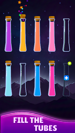 Water Sort: Color Flow Puzzle Screenshot 1