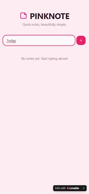 PINKNOTE Screenshot 1