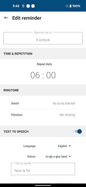 Voice Reminder Screenshot 2