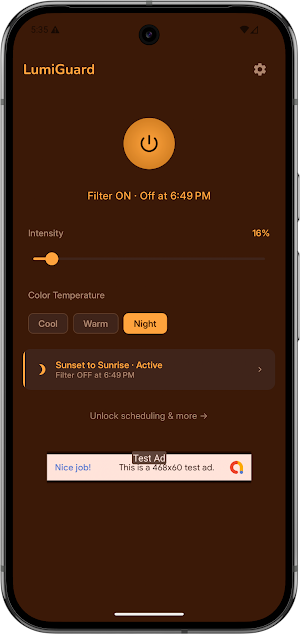 LuxGuard – Blue Light Filter Screenshot 0