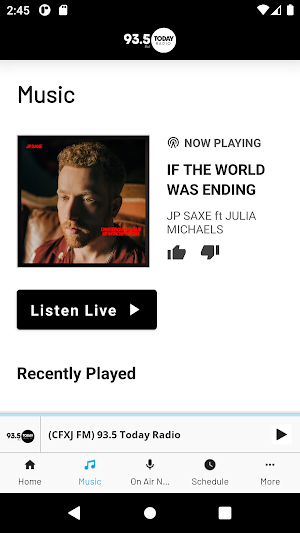 93.5 Today Radio Screenshot 1