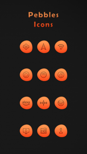 Pebbles Orange Icons Screenshot 3