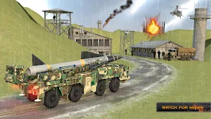 US Army Missile Attack : Army Truck Driving Games Screenshot 1