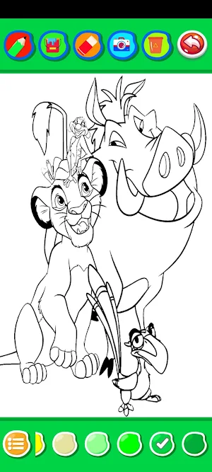 Lion King Simba Coloring Screenshot 3