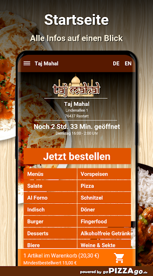 Taj Mahal Rastatt Screenshot 1