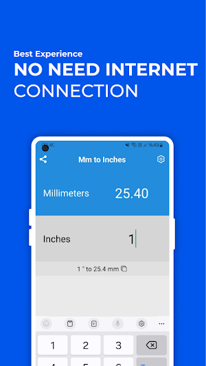 Mm to Inches Converter Screenshot 1