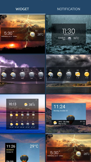 Hourly weather forecast Screenshot 1