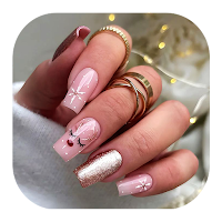 Simple Glitter Nail Art Design