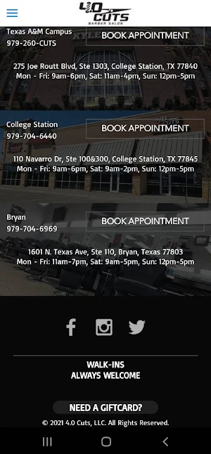 4.0 Cuts Barber Salon Screenshot 2